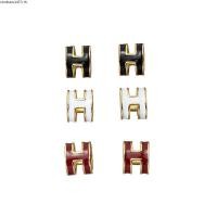ราคา ต่างหู H MINI POP สี GOLDงานHIEND แป้นปั้มชื่อแบรนด์ (45402203003)