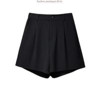 ราคา Plus size Shorts เสื้อผ้าสาวอวบ ชุดสูทผู้หญิงอวบ ไซส์ใหญ่ กางเกงขาสั้นเอวสูง ขากว้าง A line สีดำ แฟชั่นฤดูร้อน สไตล์เกาหลี สาวอวบคนอ้วน ใส่ได้ Oversize Women Pants (41477127499)