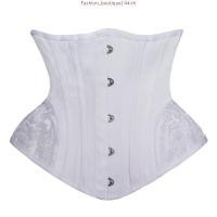 ราคา Wechery Underbust Corset ชุดชั ้ นในสตรีเอว Slimming Body Shaper ผู ้ หญิง Steampunk Lace Up Corset (40327183997)