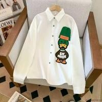 ราคา เสื้อเชิ้ตแขนยาวลําลอง แบบบาง ปักลายการ์ตูนเป็ดน่ารัก คุณภาพสูง แฟชั่นฤดูใบไม้ร่วง สไตล์เกาหลี และอเมริกา สําหรับผู้ชาย 2022 (54103393761)