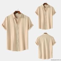 ราคา เสื้อเชิ้ตแขนสั้นลําลอง ทรงหลวม ระบายอากาศได้ดี สีม่วง สีกากี สีดํา สีชมพู สีกาแฟ แบบเป็นทางการ แฟชั่นฤดูร้อน สําหรับผู้ชาย 2024 (51203307016)