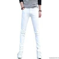 ราคา กางเกงยีนส์ สีขาว สำหรับผู้ชาย (41326882319)