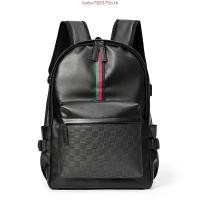 ราคา กระเป๋าเป้สะพายหลังผู้ชาย สไตล์เกาหลี ลายตาราง หนังหนาสวย เป้ตาราง (43477319192)