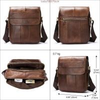 ราคา กระเป๋าสะพายข้างผู้ชาย หนังวัวแท้ กระเป๋าผู้ชายสุดฮิต รุ่น YB01 (42977275732)