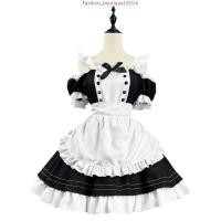 ราคา M 5XL ชุดเมด เปิดไหล่ ชุดคอสเพลย์ แฟนซี maid ไซซ์ใหญ่ (57453744071)