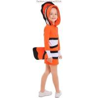 ราคา เครื่องแต่งกายคอสเพลย์ ชุดเดรส ลายทาง สีส้ม สไตล์นีโม่ เหมาะกับปาร์ตี้ฮาโลวีน สําหรับเด็กผู้หญิง (54753058444)