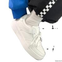 ราคา รองเท้าลำลองพื้นหนาสีขาวบริสุทธิ์สีขาว (50503358549)