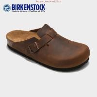 ราคา Birkenstock Boston Unisex Classic Cork Anti Fur Bun Head รองเท้าแตะรองเท้าแตะ 34 46 (46652203261)