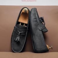 ราคา รองเท้าโลฟเฟอร์ หนัง ส้นแบน แบบสวม แฟชั่นสําหรับผู้หญิง (42626987045)