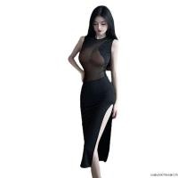 ราคา ชุดเซ็กซี่ ซีทรู เดรสรัดรูป เดรสยาวผ่าสูง ชุดเที่ยวกลางคืน ชุดนอนเซ็กซี่ (49602634067)