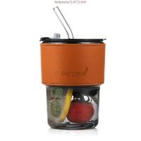 ราคา 1ลัง 58PCS ถ้วยแก้ว 450ml 350ml แก้วกาแฟ สไตล์มินิมอล พร้อมหลอดแก้ว ฝาปิด ปลอกซิลิโคนกันร้อน (54103389473)