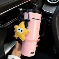 ราคา แก้วน้ำเยติ สแตนเลสแบบมีหูจับ พร้อมหลอด แก้วเก็บความเย็น ขนาดใหญ่ แก้วน้ำสูญญากาศสีดำพร้อมของตกแต่ง (48703451221)