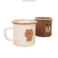 ราคา พร้อมส่ง LINE FRIENDS Cover Mug แก้วมัคเซรามิกไลน์เฟรนด์ พร้อมฝาซิลิโคน (50803358630)