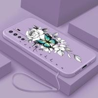 ราคา Huawei Nova 7 SE nova 5T 4e 3e 3 3i ดอกไม้ที่สวยงามกรณีผีเสื้อยางนุ่มเหลวฝาครอบปลอก (54353785978)