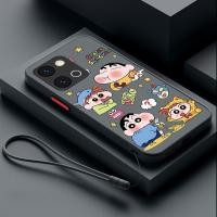 ราคา OPPO A6 Pro 5G A6 Pro 4G Crayon Shin chan น่ารักกรณีโปร่งแสง Matte เคสโทรศัพท์กันกระแทก (43123681229)