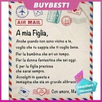 ราคา buybest1 CCYLEZ ผ้าห่มตัวอักษรอิตาลีส่วนบุคคลผ้าสักหลาดนุ่มพิเศษฤดูหนาวที่อบอุ่นสำหรับพ่อและแม่ ดูทีวีโพลีเอสเตอร์ ผ้าฝ้าย 150 x 220 ซม 59 86 นิ้ว 2 (48403274986)