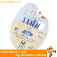 ราคา Yoaushop Yoaushop Paint Paint Palette Set 6pcs และ 1pc Plastic Tray Kit ART Painting Savies สำหรับน้ำมันสีน้ำอะคริลิค Gouache (27942505642)