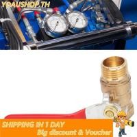 ราคา Yoaushop 1 2 บอลวาล์วคลาสสิกด้านในด้านนอกหนาเคลือบซิลิโคนทองเหลืองพร้อมวาล์วอุตสาหกรรมสแตนเลสสีแดง (44903481864)