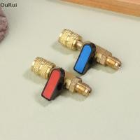 ราคา B C พ ย เครื่องปรับอากาศสารทําความเย็นบอลวาล์ว 1 4 SAE วาล์วปิดตรงสําหรับ R134A R410A R22 R12 สายชาร์จ AC R th (52001874366)