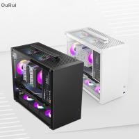 ราคา B C เคสเกมมิ่งพร้อมด้ามจับระบายความร้อน PC Tower สําหรับเมนบอร์ด M ATX ITX USB3 0 338 มม ความยาวการ์ดกราฟิก th (47354026596)