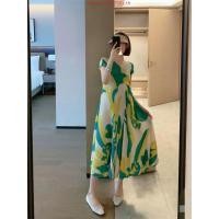 ราคา Issey Miyake ชุดเดรสอัดพลีท ทรงหลวม พิมพ์ลาย สีเขียว หรูหรา ระดับไฮเอนด์ แฟชั่นฤดูร้อน สําหรับผู้หญิง 2023 (57351692369)