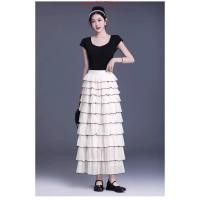 ราคา KIM กระโปรงยาวเกาหลี มีซับด้านใน เรียบเก๋ๆ แบบเรียบหรู เอวยางสีตามผ้า เอวสม็อก 26 38นิ้วสะโพก46นิ้ว (45653787268)