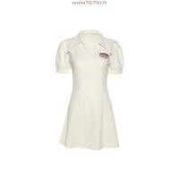 ราคา ชุดเดรส คอปกโปโล แขนพัฟ พลัสไซซ์ แฟชั่นฤดูร้อน สําหรับผู้หญิง (45003660775)