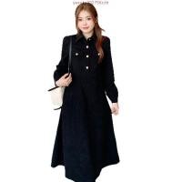 ราคา ชุดเดรสแขนยาว ผ้าลูกฟูก ทรงเอ สีพื้น แฟชั่นฤดูใบไม้ร่วง สไตล์เกาหลี สําหรับผู้หญิง (44077591384)