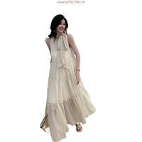 ราคา ชุดเดรสกระโปรงยาว แขนกุด ผ้าชีฟอง ทรงหลวม ขนาดใหญ่ แต่งลูกไม้ ลายทาง แฟชั่นฤดูร้อน สําหรับสตรี 2024 (29093666635)