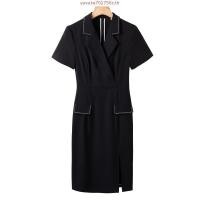 ราคา DR372 เดรสดำขอบริบบิ้นขาว เสื้อผ้าพลัสไซส์ Plussize Fashion ชุดคนอ้วน แฟชั่นสาวอวบ (56453096986)