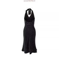 ราคา Aiya Polkadot Midi Dress เดรสลายจุด ผูกคอ วินเทจ Gioia 991 gii531 (49650216681)
