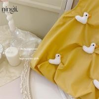 ราคา Nana ชุดเดรสเด็กผู้หญิงฤดูร้อนสไตล์ใหม่คอตุ๊กตาฝรั่งเศสชุดเด็กผู้หญิงตัวเล็กชุดเดรสแขนกุดชุดเสื้อกั๊ก (49502132847)