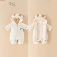 ราคา ชุดจั๊มสูทเด็กแรกเกิดหนาฤดูหนาวเสื้อผ้าเด็กทารก ชุดจั๊มสูท ซับขนแกะ (43326272051)