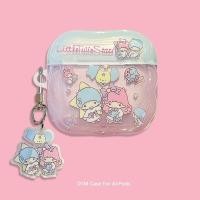 ราคา การ์ตูน Gemini จี้ขอบหยัก AirPods สําหรับ AirPods 4 3 2 1 AirPods Pro Pro2 หูฟังปลอก (40206342182)