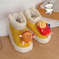 ราคา Xixitiao Street สไตล์ Plus กํามะหยี่หนา French Fries Burger รองเท้าผ้าฝ้ายสั้นหญิงเกาหลีรุ่นแฟชั่นกลางแจ้ง Warm Snow Boots ฤดูใบไม้ร่วงฤดูหนาว (27323928157)