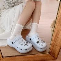 ราคา XIXITIAO รองเท้าแตะรองเท้าแตะสุภาพสตรีชายหาด 2025 สไตล์ใหม่เงินหมี EVA รองเท้าแตะฤดูร้อนเพิ่มความสูง (43007106360)