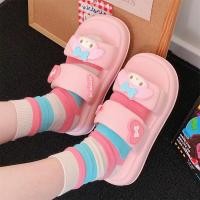 ราคา XIXITIAO Sanrio รองเท้าแตะรองเท้าแตะหญิงน่ารักฤดูร้อนในร่มกลางแจ้ง Soft Sole รองเท้าแตะสบาย (42202383616)