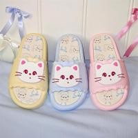 ราคา ฉี่ รองเท้าแตะนุ่มสบายแต่เพียงผู้เดียวห้องน้ําบ้านฤดูร้อนน่ารักคิตตี้หญิง (41450474731)