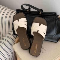 ราคา XIXITIAO รองเท้าแตะรองเท้าแตะ Wedge Heel Square Toe สุภาพสตรีฤดูร้อนแฟชั่นสบายๆกลางแจ้ง (40865250196)