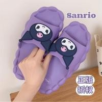 ราคา XIXITIAO Sanrio Kuromi รองเท้าแตะรองเท้าแตะหญิงฤดูร้อนการ์ตูน Soft Sole สบายรองเท้าแตะบ้าน (40102374327)