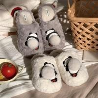 ราคา ฉี่ รองเท้าผ้าฝ้ายสไตล์ใหม่ผู้ชายน่ารักแพนด้าน้อยสนุกขนแกะซับอบอุ่นสบายบ้านเป่าโถว (29079154011)