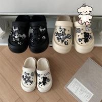 ราคา Xixitiao รองเท ้ ารองเท ้ าแตะ EVA หนา Soled หวาน Cool Love Bear หญิงชายกลางแจ ้ งสวมใส ่ (25779132949)