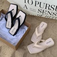 ราคา XIXITIAO Flip Flops ฤดูร้อน 2025 สไตล์ใหม่ Twist Braid รองเท้าแตะแฟชั่นผู้หญิง (42902040878)