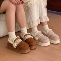 ราคา ฉี่ รองเท้าแตะผ้าฝ้ายลายสก๊อตซับขนแกะผู้หญิงให้ความอบอุ่นฤดูหนาวสไตล์ใหม่สบายขี้เกียจสวมใส่ด้านนอก (42372990716)