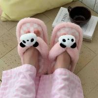 ราคา ฉี่ รองเท้าแตะผ้าฝ้ายตุ๊กตาน่ารักแพนด้าหญิงฤดูใบไม้ร่วงฤดูหนาวสไตล์ใหม่บ้านในร่มที่เดินทางมาพักผ่อน (29593292059)