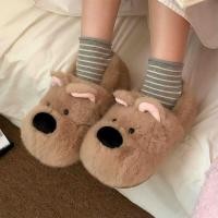 ราคา ฉี่ รองเท้าแตะผ้าฝ้ายตุ๊กตาลูกสุนัขสไตล์ญี่ปุ่นบ้านคู่ชายหญิงนักเรียนที่อบอุ่นสบายฤดูหนาว (29543005687)