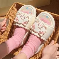 ราคา ฉี่ รองเท้าแตะรองเท้าแตะสุภาพสตรีการ์ตูนน่ารักลูกแมวฤดูร้อนบ้านกลางแจ้งชายหาด (41559430082)