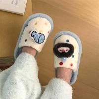 ราคา รองเท้าแตะผ้าฝ้ายสำหรับผู้หญิง ดีไซน์น่ารัก สไตล์ญี่ปุ่น พิมพ์ลายเป็นภาพเพนกวินและปลา (56202000114)