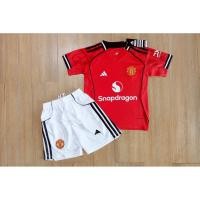 ราคา 2025 26 ชุดฟุตบอลเด็กแมน ยู สีเเดง สำหรับเด็ก Fans Edition เกรดเเฟนบอล Size 18 28 (29892398490)