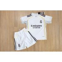 ราคา 2025 26 ชุดฟุตบอลเด็กเร อัลฯ สีขาว สำหรับเด็ก Fans Edition เกรดเเฟนบอล Size 18 28 (40472210677)